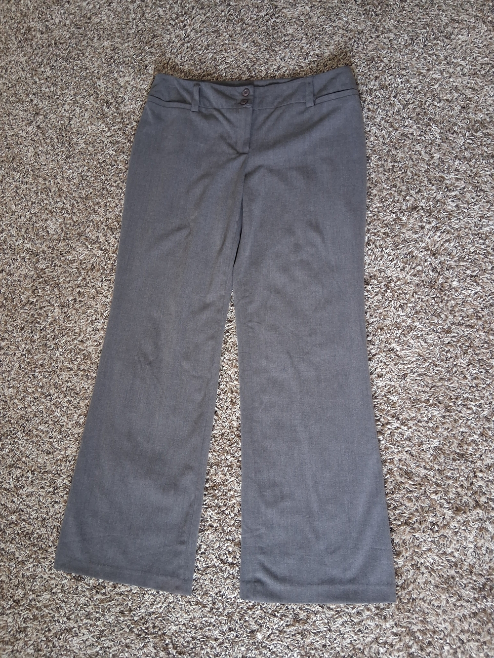 AB Studio Gray Boot Cut Dress Pants